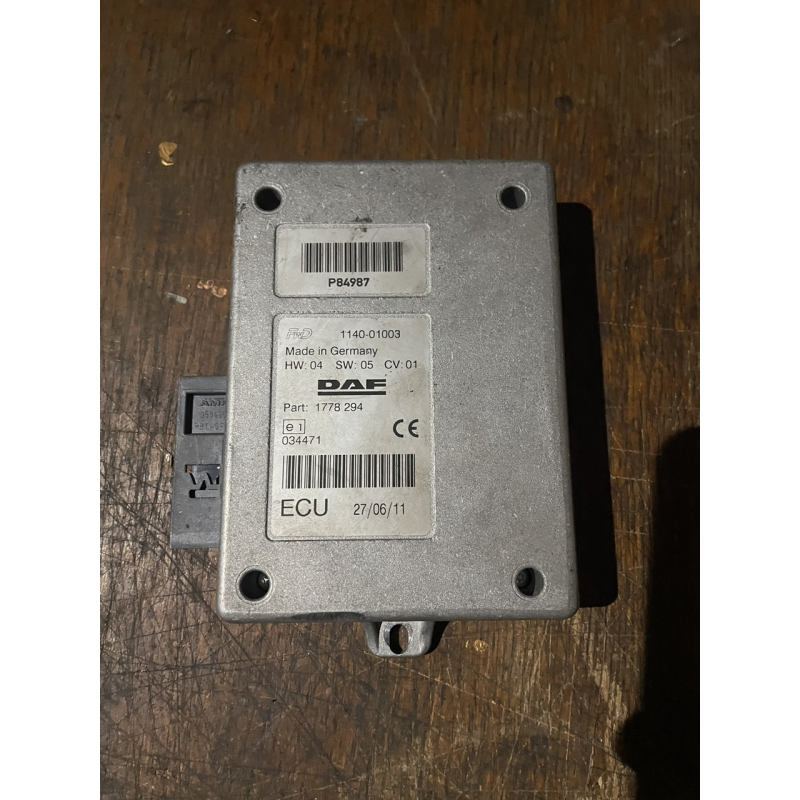 DAF E5-105,ДАФ ХФ105 Е5 Блок керування ECU 1778294 б/в DAF E5-105,ДАФ ХФ105 Е5 Блок керування ECU 1778294 б/в