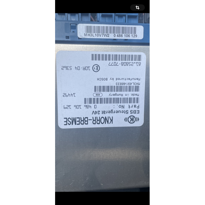 MAN TGX E6 26.440,МАН ТГХ Е6 блок управления EBS б/у 0486106129 MAN TGX E6 26.440,МАН ТГХ Е6 блок управления EBS б/у 0486106129